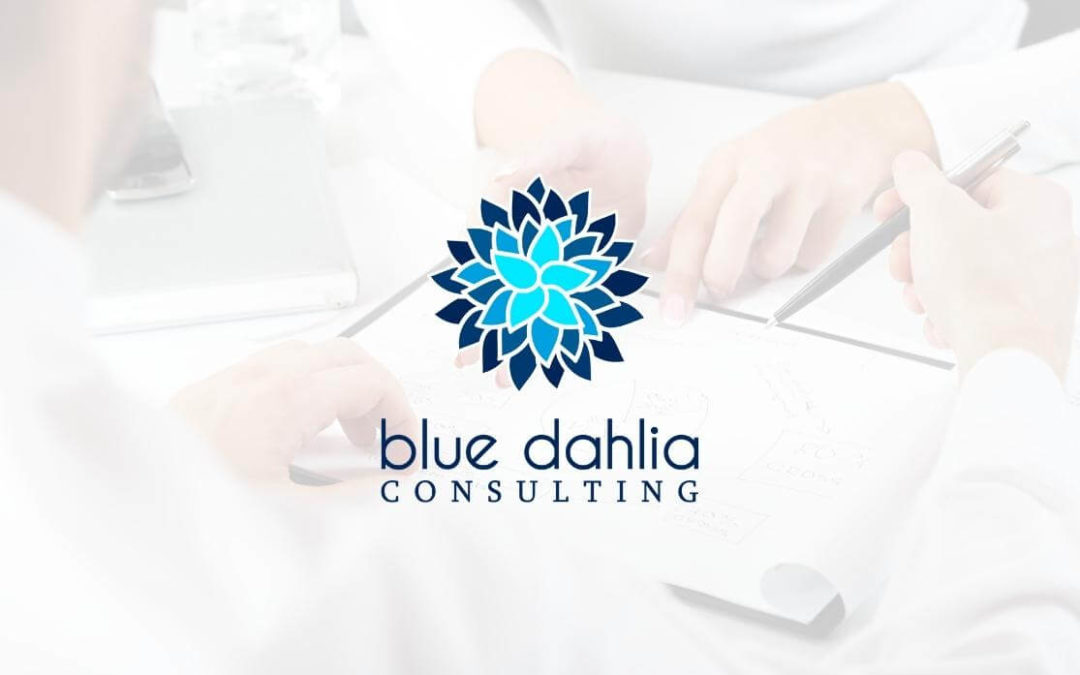 Logodesign blue dahlia